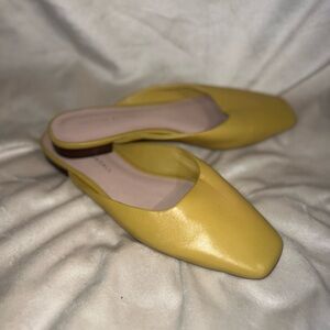 Loeffler Randall Yellow Slingback Flats